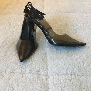 High heels see through tops